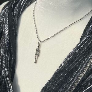 Skeleton Pendant Ball Chain Necklace